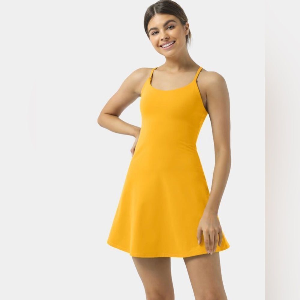 HALARA Women's Sunny Yellow Mini Dress